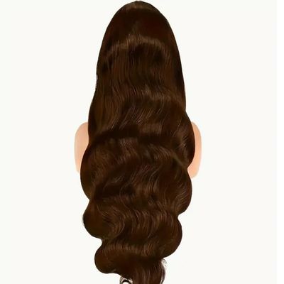 13x4 HD Lace Front Wig180% Density Brazilian Human Hair - #33 Chocolate Body Wave (Party & Daily Wear) (20inches)