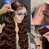 13x4 HD Lace Front Wig180% Density Brazilian Human Hair - #33 Chocolate Body Wave (Party & Daily Wear) (20inches) view 2
