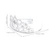 DECHOUS Rhinestones Princess Tiaras: Women Sparkling Crown With Combs - Zinc Alloy Wedding Bridal Hair Accessories For Birthdays & Performances view 2