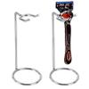 AHANDMAKER 2 Pack Stainless Steel Safety Razor Stand for Razors and Brushes 2x4.8in Heavy Duty Razor Holder Shaving Brush Organizer for Bathroom Travel Fathers Day Christmas Gifts Accessories view 1