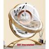 360Rotation Makeup Mirror, HD Vanity Mirror with Lights, Smart Touch Control, 3 Colors Dimmable, Metal e(50 * 57CM/19.7 * 22.4IN) (d 14.2" L x 11.8" W) view 2