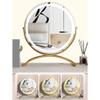 360Rotation Makeup Mirror, HD Vanity Mirror with Lights, Smart Touch Control, 3 Colors Dimmable, Metal e(50 * 57CM/19.7 * 22.4IN) (d 14.2" L x 11.8" W) view 4