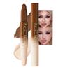 evpct Nuetral Nude & Beige Cream Foundation Stick Face Body Makeup Dual Ended, no Transfer Waterproof 2in1 Cream Concealer Stick Contouring Makeup, Nose Contour Bronzer Sticks Face Highlighter Make up view 1
