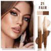 evpct Nuetral Nude & Beige Cream Foundation Stick Face Body Makeup Dual Ended, no Transfer Waterproof 2in1 Cream Concealer Stick Contouring Makeup, Nose Contour Bronzer Sticks Face Highlighter Make up view 2