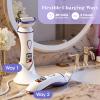 4 in 1 Electric Shaver for Women with Facial Brush, Electric Razor for Legs Underarm Pubic Hair, Bikini Trimmer IPX7 Portable Body Hair Removal, Wet & Dry Use, Rechargeable Grooming Kit, Light Purple view 4