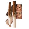 evpct Black Cocoa & Bronzer Shimmer Cream Contour Stick Face Body Makeup Dual Ended, no Transfer Waterproof 2 in 1 Cream Concealer Stick Contouring Makeup, Nose Contour Bronzer Sticks Face Highlighter view 1
