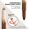 evpct Black Cocoa & Bronzer Shimmer Cream Contour Stick Face Body Makeup Dual Ended, no Transfer Waterproof 2 in 1 Cream Concealer Stick Contouring Makeup, Nose Contour Bronzer Sticks Face Highlighter view 3