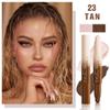 evpct Darker Nude & Light Pink Cream Foundation Stick Face Body Makeup Dual Ended, no Transfer Waterproof 2 in 1 Cream Concealer Stick Contouring Makeup, Nose Contour Bronzer Sticks Face Highlighter view 2