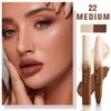 evpct Nude & Light Beige Cream Contour Stick Face Body Makeup Dual Ended, no Transfer Waterproof 2 in 1 Cream Concealer Stick Contouring Makeup, Nose Contour Bronzer Sticks Face Highlighter Make up view 2