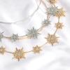 guduling 2 Pcs Star Crown,Star Headband,2 Color Sun Crown,Glitter Bridal Hair Band Headpiece Accessories for Women Bridal Wedding Costume Cosplay Accessories(Gold,Silver) view 3