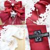 werdecade Lolita Headband with Bow, 15'' Lace Hair Band for Women, Sweet Maid Hair Accessory with Hair Clip (red, 15 inch) view 4