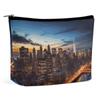 New York City Scenery Makeup Bag for Women Travel - Waterproof Leather Cosmetic Bag Mini Cosmetic Organizer Pouch with Zipper, Portable Toiletry Bag for Purse, Gifts view 1