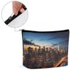 New York City Scenery Makeup Bag for Women Travel - Waterproof Leather Cosmetic Bag Mini Cosmetic Organizer Pouch with Zipper, Portable Toiletry Bag for Purse, Gifts view 4