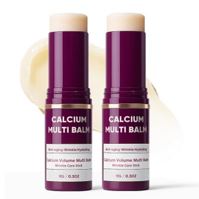 Awjsde Calcium Multi Balm, Calcium Volume Multi Balm, Wrinkle Core Stick, Korean Collagen Moisturing Stick, Anti-aging, Hydrating, Reduce fine lines, Suitable for Eyes, Neck, Face