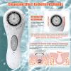 Aria Sonic Facial Cleansing System with 2 Brush Heads, 3-Speed Modes, Waterproof Design - Rechargeable & Portable Electric Face Cleansing Brush for Daily Skincare (White) view 4