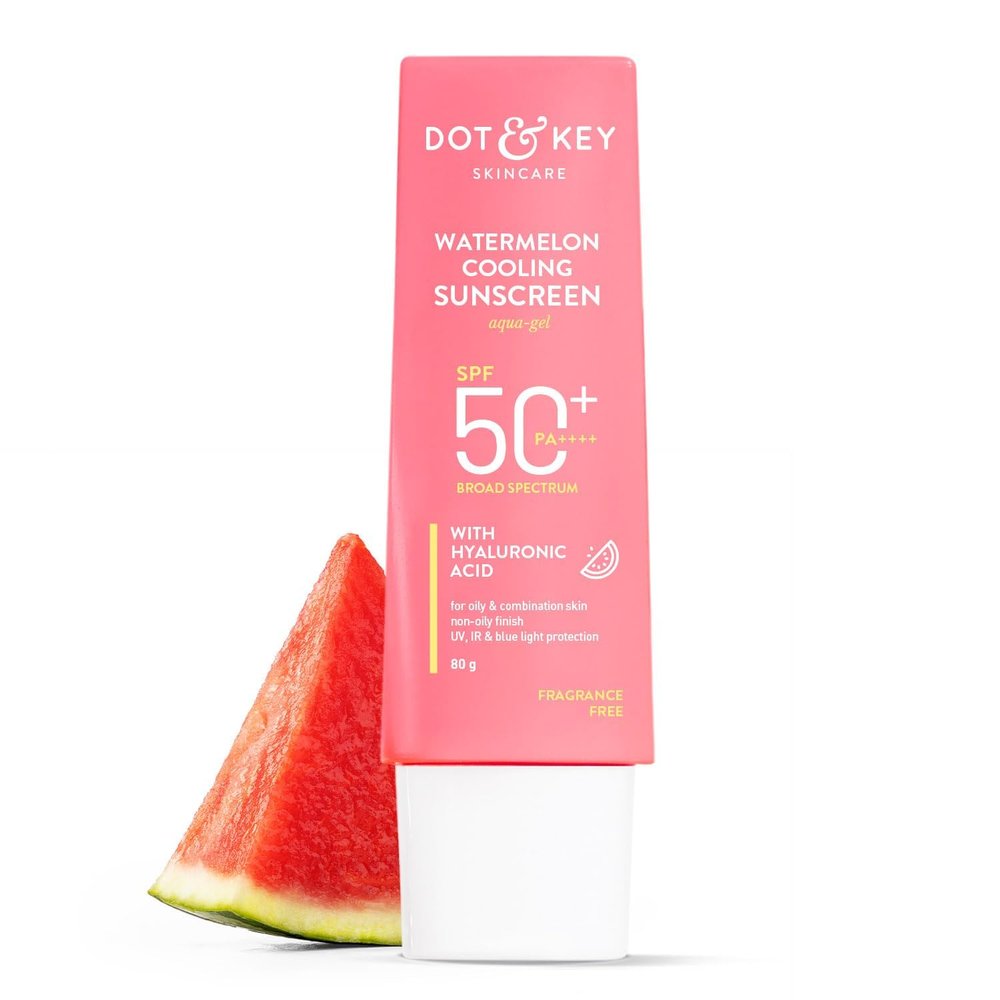 D & K Watermelon Cooling Sunscreen with SPF50+ PA++, UV Protection, 80g