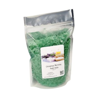 Bath Salts | 1lb Bag (16oz.) | Choose Your Scent | Epsom Salt | Sea Salt| Bathing | Body Care | Beauty | Relaxation | Spa | Pedicure | Manicure | Soak (Christmas Morning)