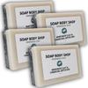 4-Pack Bentonite Clay & Activated Charcoal Detox Soap Bars  Handmade Natural Face & Body Soap with Lavender & Eucalyptus Essential Oils and Grapeseed Oil  Gentle Cleansing & Refreshing, 4 oz Each view 1