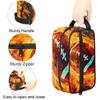 Foerrkelg Sport Fire Ball Theme Travel Toiletry Bag for Men American Football Hanging Kit - Waterproof Shaving Bag Bathroom Bags Wash Bag for Toiletries Accessories view 3