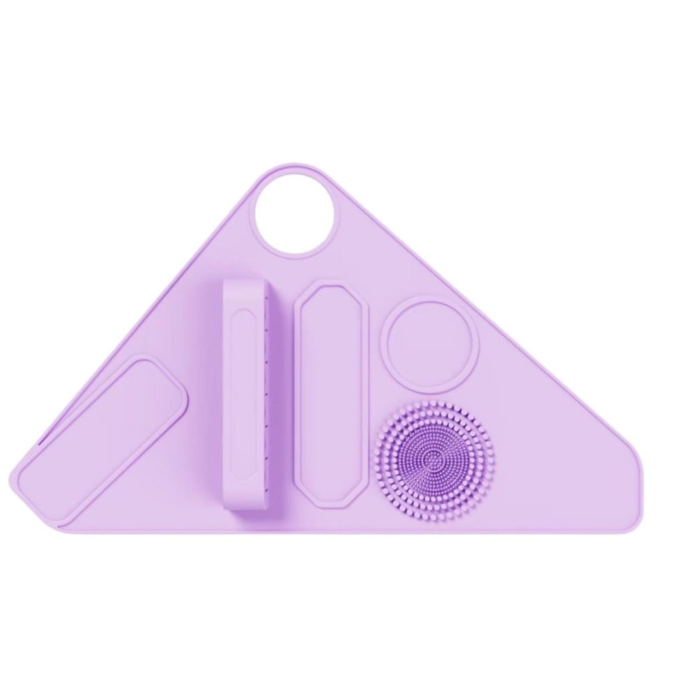 2pcs Silicone Makeup Belt, Wrist Palette, Brush Holder, Complete Sticks, Brush Can Be Wiped At Any Time, Keep The Tabletop Clean At Any Time, Double The Work Efficiency
