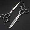 6 Inch Dragon Hair Scissors Set - Professional Hairdressing Shears with Thinning Notch view 4