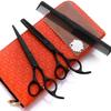 6.0 Inch Hairdressing Scissors Set - Barber Thinning and Hair Cutting Scissors with Texturizing Shears and Leather Case view 1