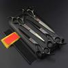 4-Piece Pet Grooming Scissors Set - Professional Salon Hairdressing Tools, Hairdo Scissors Kit, Comb for Styling, Black view 2