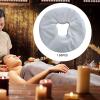 100 Face Cradle Covers Disposable Headrest Covers for Massage Chairs White Non-Woven for Beauty Salons Spas Hotels- Round 29.5x29.5cm view 3