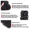 Jerry Curly Human Hair Bundles 1B Natural Black 8 10 12 Inch Brazilian Virgin Remy Hair Extensions Soft Bouncy Weave view 3