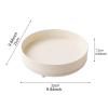 360 Rotating Makeup Organizer Storage Tray Rotatable Makeup Brush Holder Display Case for Skincare 9.84x9.84x2.83 inch- White view 2