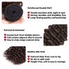Dark Brown Human Hair Bundles Color 4 Deep Wave 14 16 18 Inch Brazilian Virgin Double Weft Chocolate Brown Hair Extensions Soft Smooth Bouncy for Black Women view 3