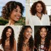 Dark Brown Human Hair Bundles Color 4 Jerry Curly 12 14 16 Inch Brazilian Virgin Double Weft Chocolate Brown Hair Extensions Soft Smooth Bouncy for Black Women view 2