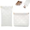 2PCS Small Makeup Bag for Purse, Mini Leather Pocket Cosmetic Bag for Women, Waterproof Portable Makeup Pouch No Zipper Coin Purse Lipstick Bag Accessories, Checkered Travel Storage Bag (White) view 1