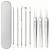 8-Piece Blackhead Remover Tool Kit - Professional Pimple Popper Extractor Set for Acne, Comedones, Whiteheads & Blemishes - Stainless Steel with Metal Case view 1