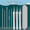 8-Piece Blackhead Remover Tool Kit - Professional Pimple Popper Extractor Set for Acne, Comedones, Whiteheads & Blemishes - Stainless Steel with Metal Case view 2