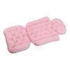 Full Body Bath Pillow Foldable Breathable Quick Drying Soft Bathtub Pillow for Swimming Pool Spa Outdoor Bathtub Ergonomic Design Non Slip Base Premium Mesh Fabric Polystyrene (Pink) view 3