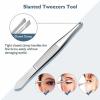 Blackhead Remover Block Tool kit with Diagonal Tweezers view 3