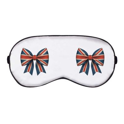 Azeeda 'Union Jack Bow' Sleep/Travel Eye Mask (EY00032872)