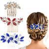 3 pieces Crystal Rhinestone Hair Side Combs,Bridal Hair Comb Crystal Wedding Hair Comb, Rhinestone Hair Piece Party Headress for Bride Bridesmaid,Suitable for everyday, wedding, prom view 1