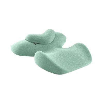 Memory Foam Massage Pillow with Headrest, Ergonomic Breast Pillow for Salon SPA, Office, Living Room, Multipurpose Sleeping Support Pillow- Green