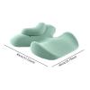 Memory Foam Massage Pillow with Headrest, Ergonomic Breast Pillow for Salon SPA, Office, Living Room, Multipurpose Sleeping Support Pillow- Green view 3