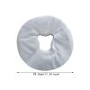 100 Face Cradle Covers for Massage Chairs, Disposable Headrest Covers for Beauty Salons, Spas, Hotels, White Non-Woven Fabric- Round 29.5x29.5cm view 4