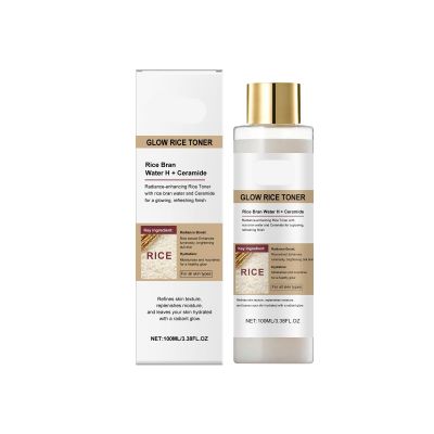 Rice Toner - Hydrating Moisturizing Essence Water, Oil Control & Brightening Skin for Dull Dry Skin(3PCS)