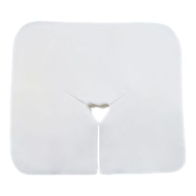 100 Face Cradle Covers for Massage Chairs, Disposable Headrest Sheets 15.75x11.81 Inch for Spas, Salons, Clean Environments- Thicked Cotton