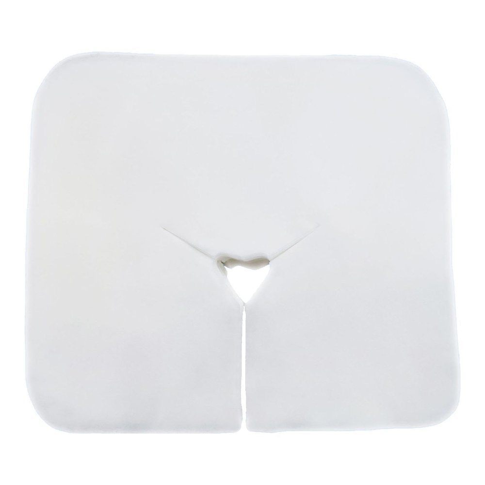 100 Face Cradle Covers for Massage Chairs, Disposable Headrest Sheets 15.75x11.81 Inch for Spas, Salons, Clean Environments- Thicked Cotton