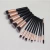 14-Piece Makeup Brush Set with Aluminum Brush Heads - Premium Synthetic Material for Beginners and Professionals, High Shine Premium Makeup Brush Set, Extra Soft(Black) view 1