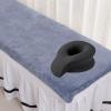 Face Cradle Pillow Comfortable Face Massage Pillow with Memory Foam for Spa Salon Massage Table 13.78x10.63x5.51inch- Black view 2