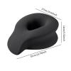 Face Cradle Pillow Comfortable Face Massage Pillow with Memory Foam for Spa Salon Massage Table 13.78x10.63x5.51inch- Black view 4