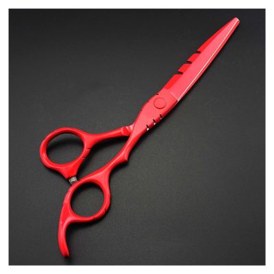 5.5/6 Inch Red Hair Cutting Scissors, Hair Thinning Scissors, Barber Scissors