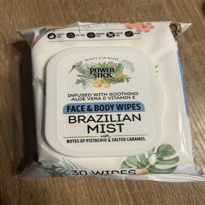 Brazilian mist face and body wipes (30 count)